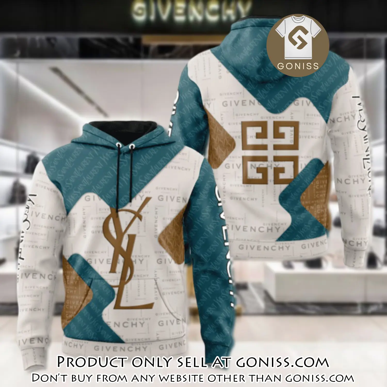 Givenchy yves saint laurent unisex hoodie luxury brand gifts  jh2292 gn0036222